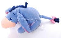 Disney Winnie the Pooh EEYORE Baby RATTLE Lovey Plush Toy